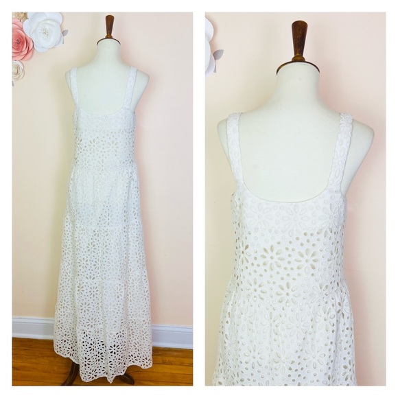 New! JEN’S PIRATE BOOTY Flower Power Eyelet Lace Maxi Dress - Picture 11 of 12
